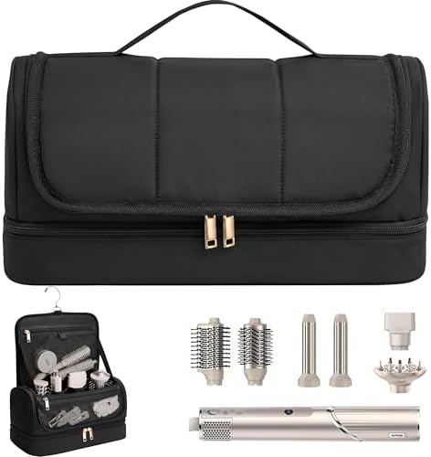 Hair Tool Organizer for Dyson Airwrap and Shark, Black by ElvirosTravel