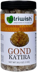 Nutriwish Gond Katira, 35.2 oz (1 KG) | Gond- Edible Gum | Tragacanth Gum | Natural | by Nutriwish