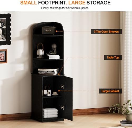 NACHES Salon Stations for Hair Stylist, Barber Hair Stylist Storage Cabinet - Image 7