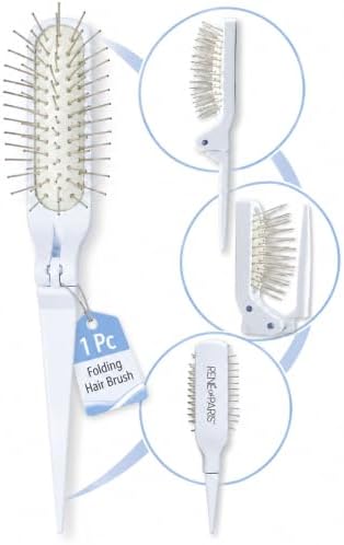 Foldable Wire Cushion Hair Wig Brush Comb Styling Tool for Extensions by ReneofParis
