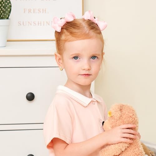 20PCS 3'' Hair Bows for Girls Toddlers, Grosgrain Ribbon Hair Bows with Alligator Clips, Toddler Hair Accessories for Toddlers Baby Girls Kids Teens (10 Colors in Pairs) - Image 2