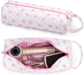 Hair Tool Organizer Travel Bag for Curling Irons & Dryers (Pink Bow) by Bebykilemi