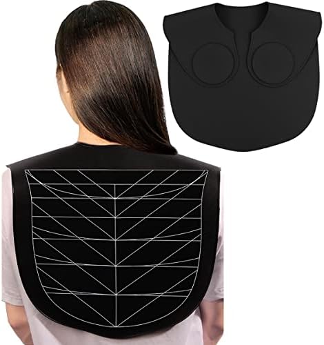 XDONEF Hair Cutting Guide Collar Silicone Waterproof Cutting Cape for Hair Stylist Hair Cutting Mat for Shoulders Hair Cut Mat with Guidelines Weighted Neck Wrap for Salon Home Large by XDONEF