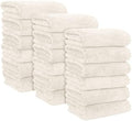 MOONQUEEN 18 Pack Premium Hand Towels - Quick Drying - Microfiber Coral Velvet Highly Absorbent Towels - Multipurpose Use as Hotel, Bathroom, Shower, Spa, Hand Towel 16 x 28 inches (Cream) by MOONQUEEN