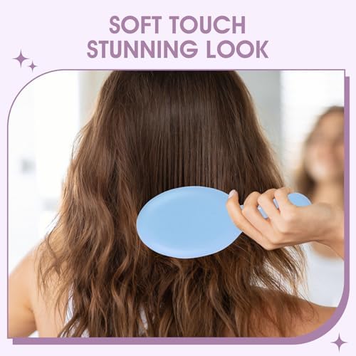 24 Pcs Mini Detangling Hairbrush (2 Packs of 12), 12 Vibrant Colors Small Brush for Dry or Damp Hair, Portable Travel Hair Brush for Teens & Adults, Bulk Party Favors & Stocking Stuffers - Image 7