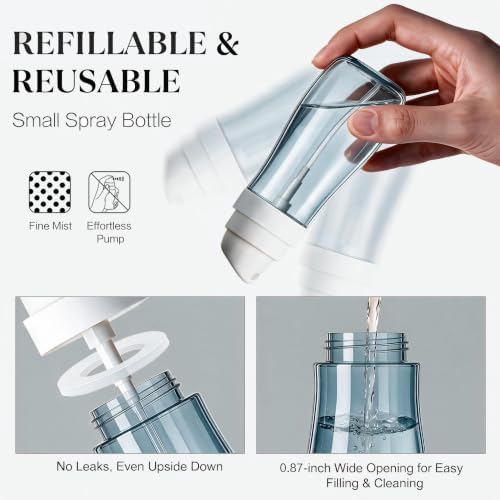 Yolaist 2 Pack Travel Spray Bottle 3.4oz, Fine Mist Sprayer- Light Gray - Image 7