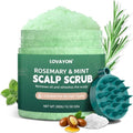 Rosemary Scalp Scrub Exfoliator for Oily Scalp Deep Clean 10.58 oz by LOVAYON