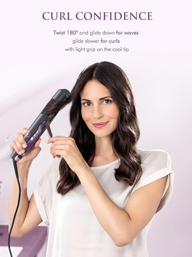 LANDOT 2-in-1 Hair Straightener and Curler, Ceramic Twist Iron Dual Voltage - Image 3