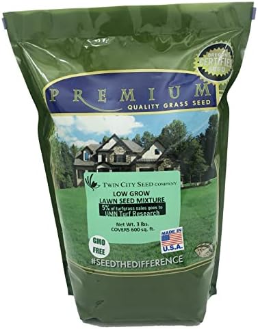 Eco Seed (Low Grow Fescue) Lawn Grass Seed Mix, 3 lb by TwinCitySeedCo