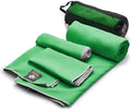 OlimpiaFit Quick Dry Towel - 3 Size Pack of Lightweight Microfiber Travel Towels w/Bag - Fast Drying Towel Set for Camping, Beach, Gym, Backpacking, Sports, Yoga & Swim Use by OlimpiaFit