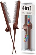 ColorBow Rat Tail Combs, Teasing Comb, Flat Iron Combs for women, Parting Combs for braiding hair, Hairstylist essentials for Highlights - Balayage board hair combs for Styling & Cutting (2 Pack) by ColorBow%C2%AE