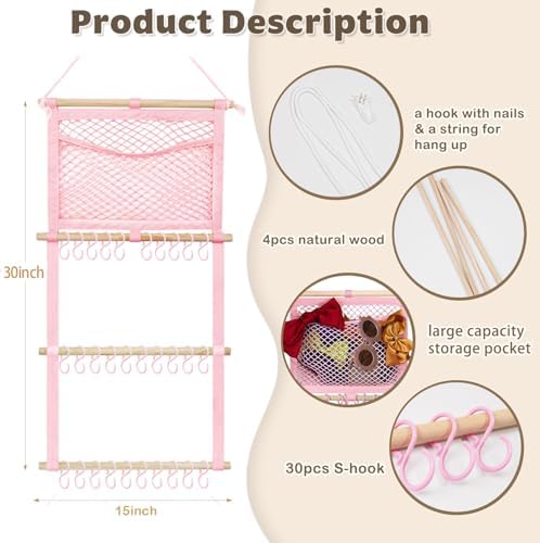 kangaroo Headband Holder Hair Bows Organizer for Baby Girls Nursery Decor - Image 6