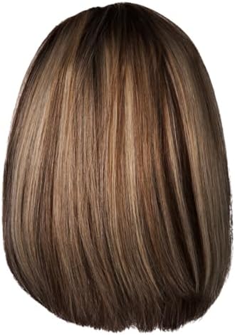 Raquel Welch Longing For London Luxurious Mid-Length Bob Cut Wig, Black Label Human Hair Collection by Hairuwear, Average Cap, RH25/27SS Shaded Butterscotch - Image 5