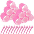 Super Jumbo Hair Rollers, 12 Pack Self Grip Salon Hairdressing Curlers, Hair Curlers Sets, DIY Curly Hairstyle for Long Hair, Colors May Vary, Jumbo Plus by BESSEEK