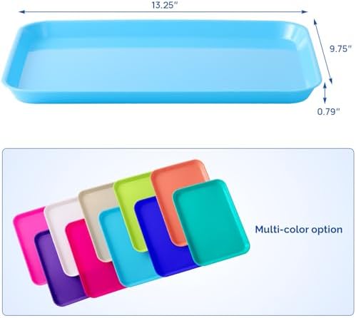 JMU 10 Pcs Blue Dental Procedure Trays Autoclavable Size B 13.25" X 9.75" - Image 4