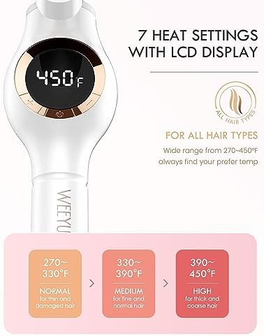 WEEYUM Curling Iron 1 1/2 Inch, Large 1.5 Inch Hair Curler, Dual Voltage - Image 3