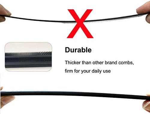 AFT90 Carbon Fiber Cutting Comb, Professional 8.15” Styling Comb, Hairdressing Comb For All Hair Types, Fine and Wide Tooth Hair Barber Comb - Image 3
