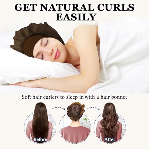 Gwabee Velvet Heatless Curls Overnight Hair Curlers to Sleep In - Image 2