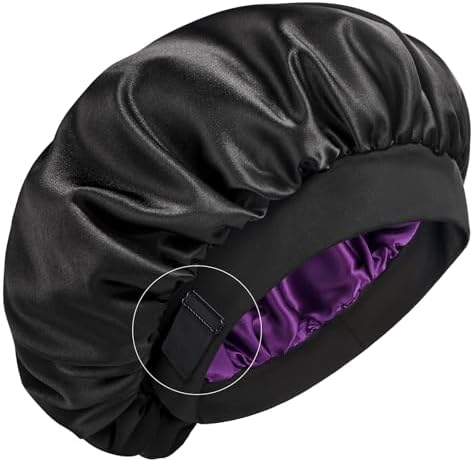 YFONG Silk Lined Bonnet for Sleeping Women Men, Double Layer & Adjustable by YFONG
