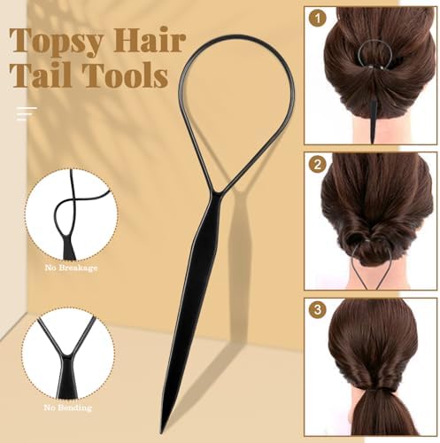 IKOCO 822PCS Hair Accessories for Girls, Elastic Hair Ties with Neutral Color Clips and Tools - Image 7