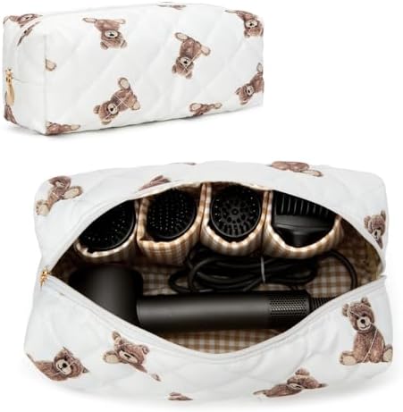HiTotes Hair Tools Travel Bag Compatible with Dyson Airwrap Cute Floral Travel Case for Shark Flexstyle Hair Tools Organizer by HiTotes