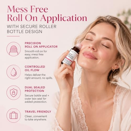 Boar Bristle Round Brush with Rose Quartz Castor Oil Roller Ball Set - Image 7