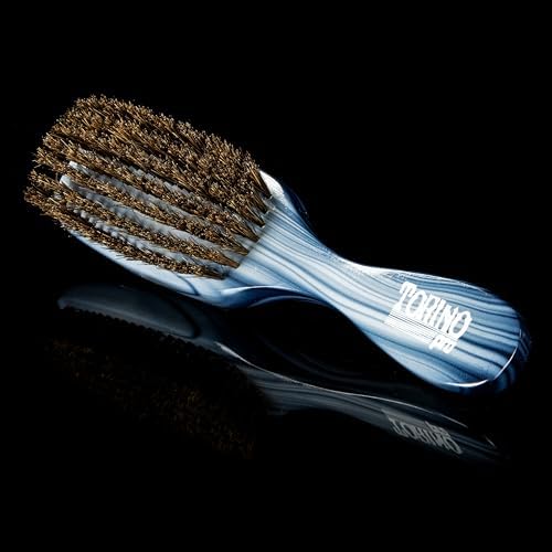 Torino Pro Wave Brush #8749-7 Row Medium Soft bristles -100% Pure Boar Bristles - Great Workhorse for laying down your 360 Waves - Image 4