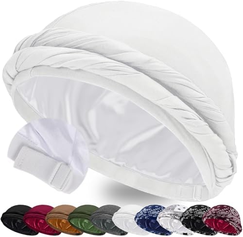 Ababalaya Upgraded Satin Lined Halo Turban Wave Cap by Ababalaya
