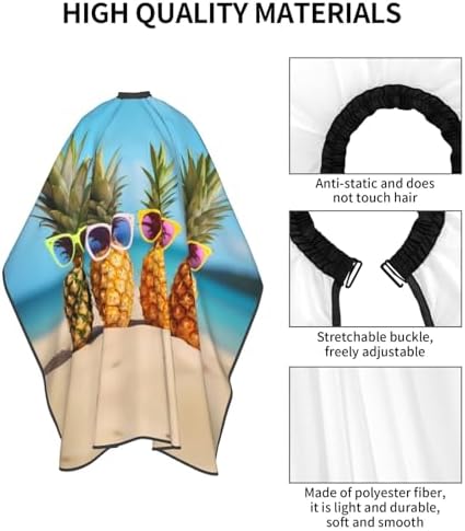 Black Cartoon Dachshund Puppy Dog Home Haircut Apron Cape Hair Salon and Dyeing Styling Cloth for Women/Men - Image 4