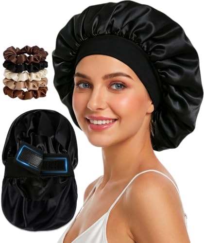 Babalet Double Layer Satin Bonnet for Sleeping Women Men Sleep Cap by Babalet
