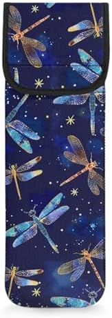 Generic Ohuysud Dragonfly Print Curling Iron Storage Bag, Large Capacity, Heat Resistant, Multi Pockets, Organizer, Holder by Unknown