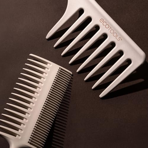 EcoTools Double-Sided Hair Comb, Wide Tooth Comb for Curls, 1 Count - Image 6