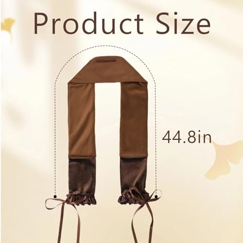 Curling Tie New Hair Curlers to Sleep in, Heatless Curls Overnight Headband, Soft Ribbon Wrap for Long Hair, Perfect Natural Curls Bouncy Curls Hairstyle Hair Suitable for All Hairs Types(Brown) - Image 2