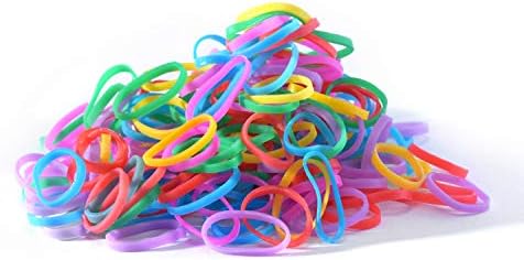 Youxuan Kids Elastics No Damage Colored Hair Bands Fashion Girls Hair Ties 1000 Count Small Size - Image 5