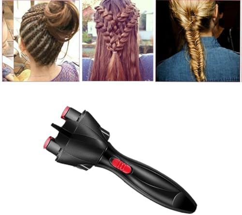 Automatic Hair Braider DIY Electronic Hair Braiding Machine Automatic Quick Twist Twister Hair Braiding Tool for Women Girls Hairstyle(Red) - Image 6