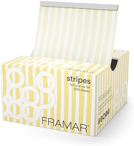 FRAMAR Butter Stripes Hair Foil, Hair Foils For Highlighting – 500 by FRAMAR