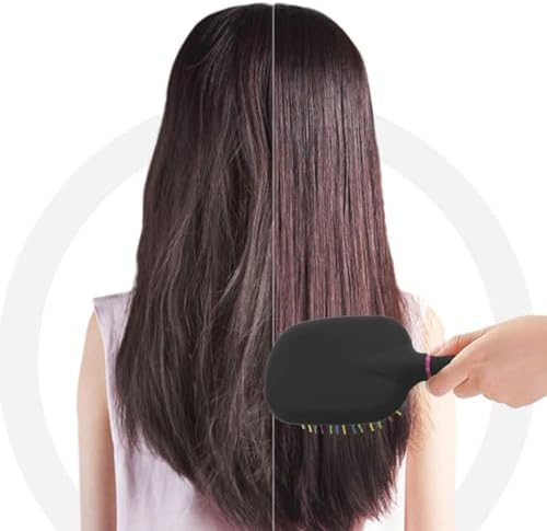 1000RB Rainbow Paddle Mane and Tail Brush Detangler Plastic Forky Comb for Horses - Image 5