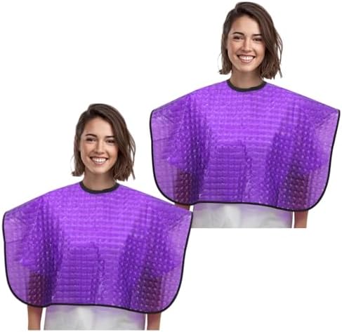 Short Waterproof Hair Dye Cape, Salon Cover for Hair Color,Shampoo by YELEGAI