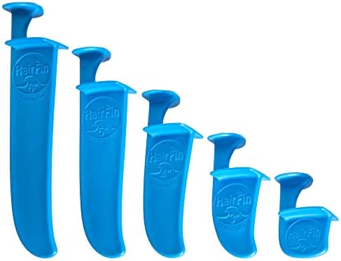 As Seen On Shark Tank - HairFin Hair Cutting Tools, Set of 5 Includes 2”, 3”, 4", 5" and 6” Haircut Guides - Made in USA by HairFin