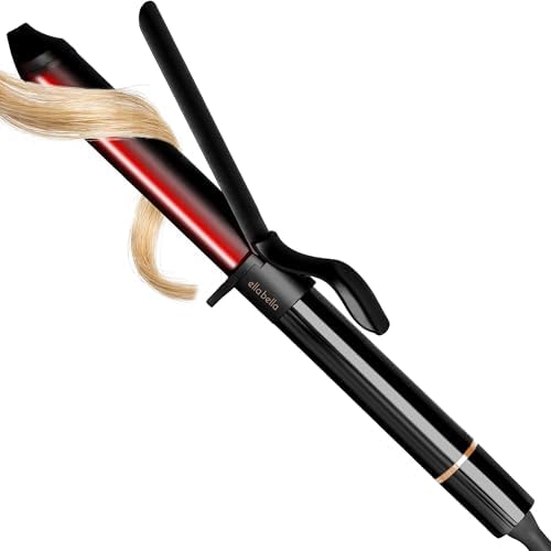 ELLA BELLA® Curling Iron 1 Inch with Infrared, Ceramic Wand, All Hair Types by ellabella