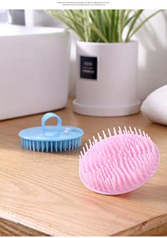 Hair Scalp Brush Dandruff Cleaning Shower Shampoo Scalp Head Massager 4 Pk - Image 5