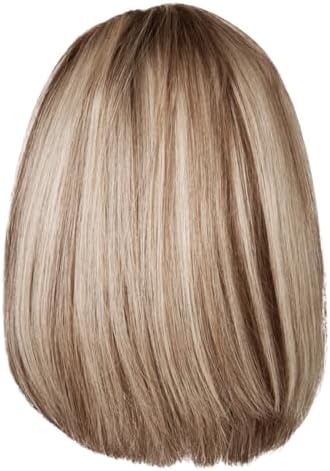 Raquel Welch Longing For London Luxurious Mid-Length Bob Cut Wig, Black Label Human Hair Collection by Hairuwear, Average Cap, RH14/25SS Shaded Honey Ginger - Image 5