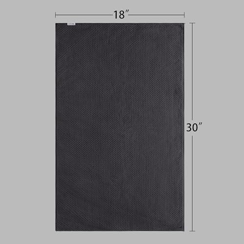 Fromm Softees Plush Bleachproof Microfiber Hair Towels, 6-Pack, Dark Grey - Image 6