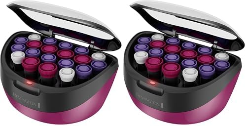Remington Ionic Conditioning Hair Setter, 20 Velvet Rollers, 6 Large (1¼”), 10 Medium (1"), 4 Small (¾”), Blowout Style Hair Curlers (Pack of 2) by Remington