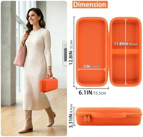 for Dyson Supersonic Travel Hair Dryer Hard Case, Orange - Image 5