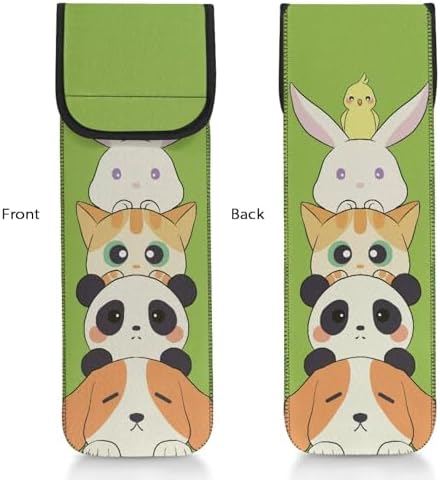 ZOUTAIRONG Curling Iron Heat Resistant Pouch Hair Tools Travel Bag Cute Animal Flat Iron Travel Case Heat Resistant Portable Curling Iron Storage Bag for Women Girls - Image 5