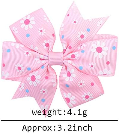 Choicbaby 40pcs Baby Girls Grosgrain Ribbon Pinwheel Hair Bows - Image 2