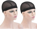 2 Pcs Mesh Dome Wig Cap Elastic Crochet Wig Caps for Making Wig, Black M by YTBYT