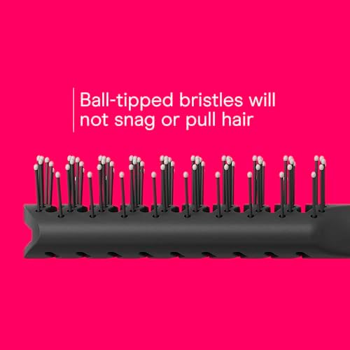 Conair Salon Results 6-Piece Hairbrush Set - Travel Hair Brush - Hairbrushes for All Hair Types - curly hair brush - hairbrush - detangler brush - 3 Travel size + 3 Full-size Brushes, Black - Image 4