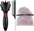 Automatic Hair Twister and Braider with 800 Mini Rubber Bands and Tail Comb, Electronic Braiding Machine for Hair Styling and Tangling (Bright Colors) by Honoson